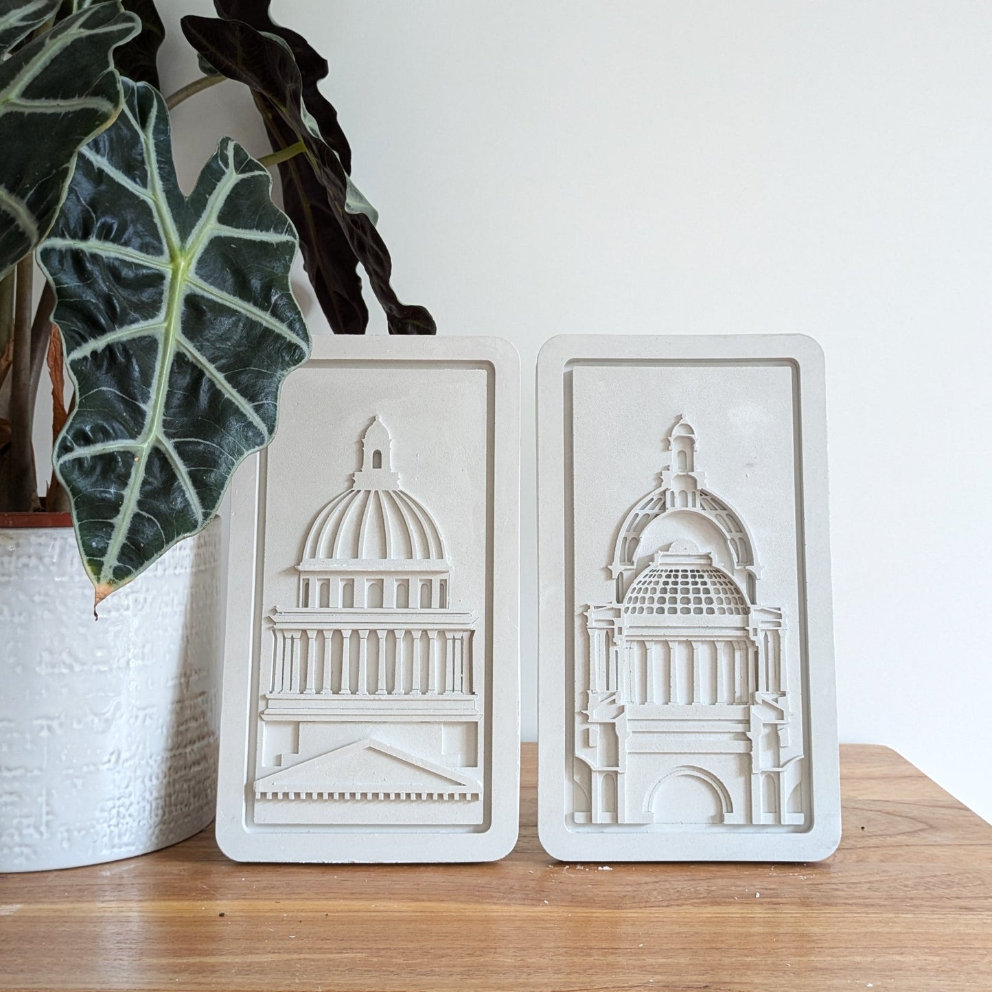 Diptyque du Panthéon de Paris - façade et coupe intérieure Relief_EOS