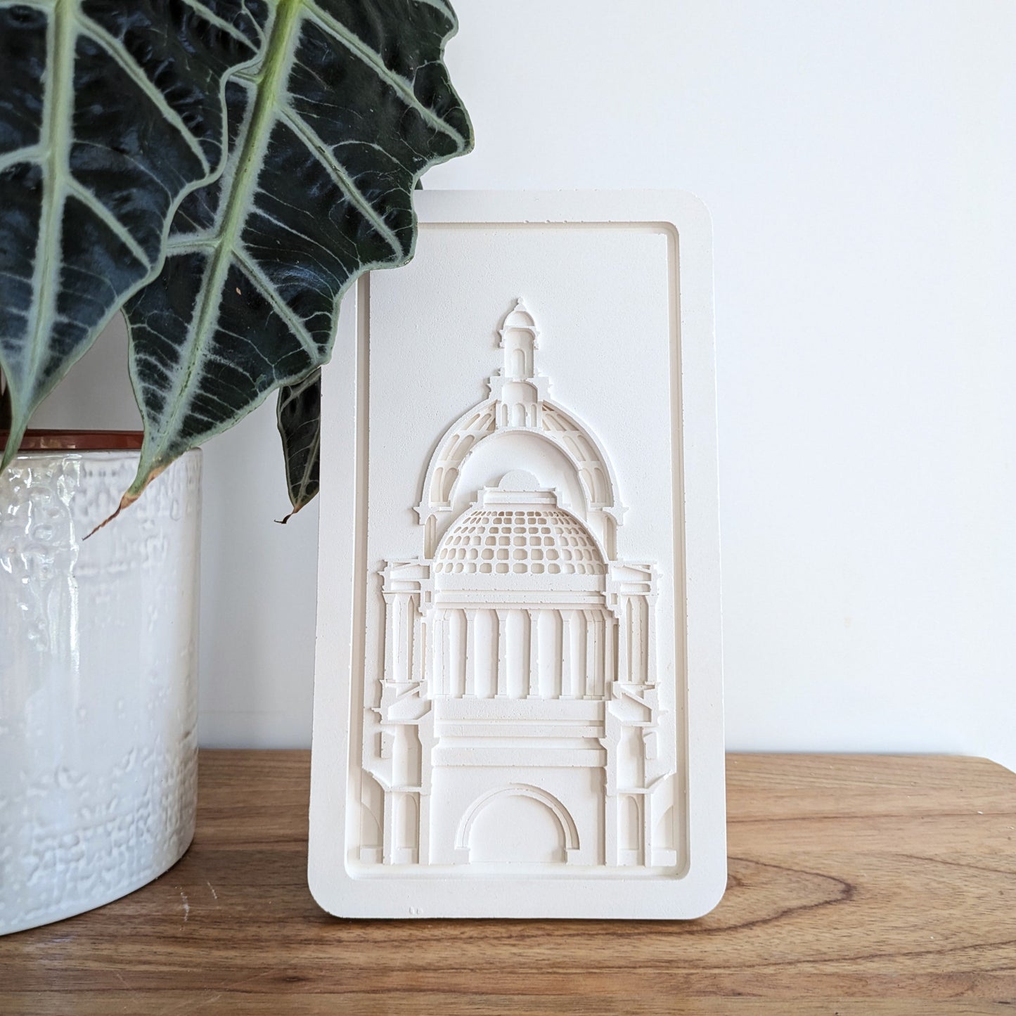 Diptyque du Panthéon de Paris - façade et coupe intérieure Relief_EOS